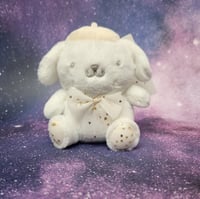 Sanrio Japan White Design Pompompurin Mascot Plush