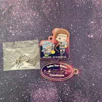 Sanrio Japan x Sailor Sailor Moon Star Maker and Tuxedo Sam Acrylic Stand Keychain