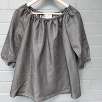 Charcoal denim Etta top