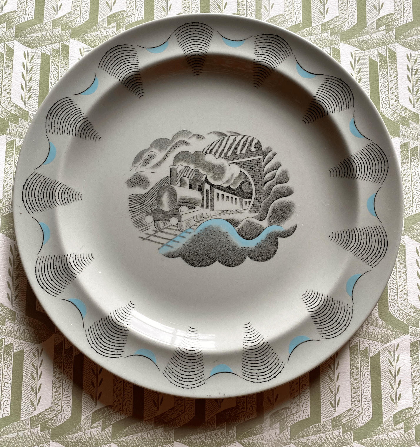 Ravilious plate train design | Two Artists At Home