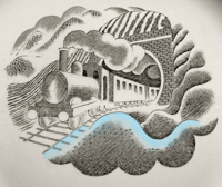 Image 2 of Ravilious plate train design