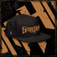 Image 1 of Gold Logo Snapback Hat