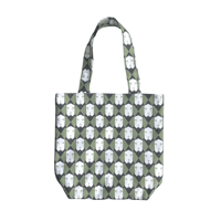 Image 1 of Tote bag dog green