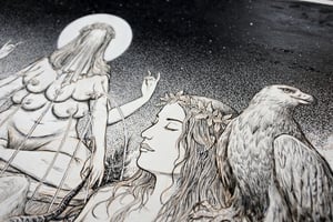 Andromeda: Mountain pages 12/13 · Original Art