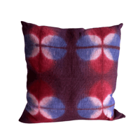cushion cover red & blue