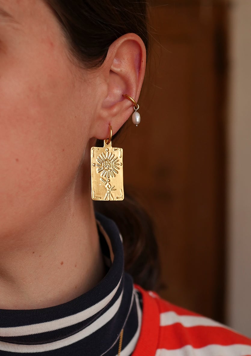 Image of Boucles d’oreille fleurs imaginaires