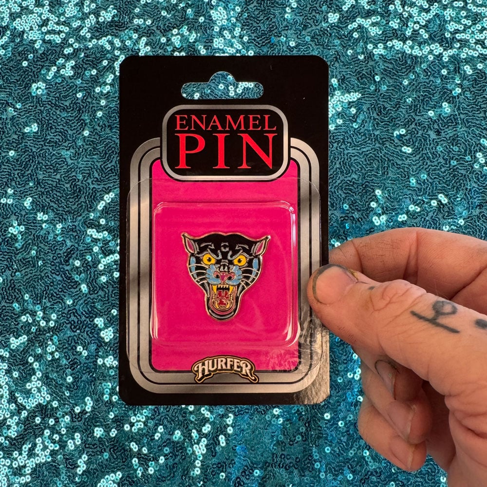 Panther Head- Enamel Pin