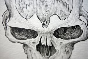 Painted Skull II · Original Art