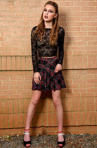 Image 2 of Gothic Plaid - A-Line Skirt