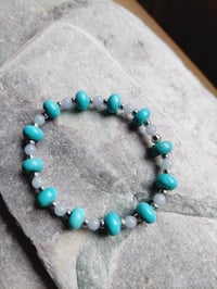 Turquoise Howlite bracelet.