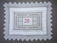 the man who became angry over not being allowed to bring his bag inside(unframed)