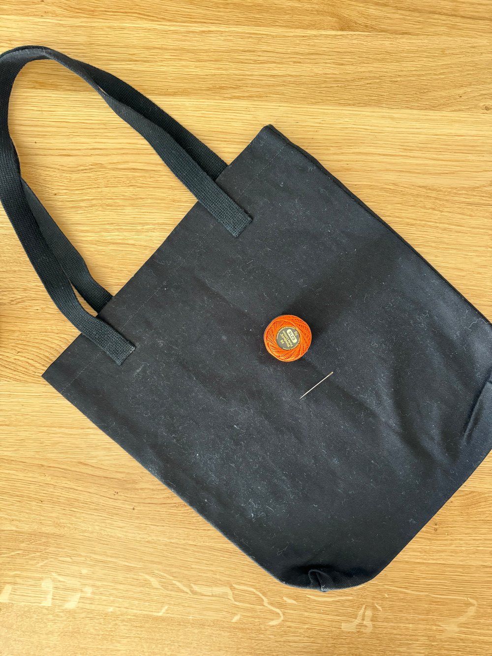 Kit #2 Canvas Market Sashiko Bag Black