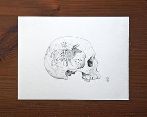 Painted Skull V · Original Art