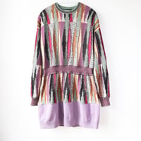 Image 2 of vintage neiman marcus courtneycourtney adult XL extra large longsleeve pullover mini sweater dress