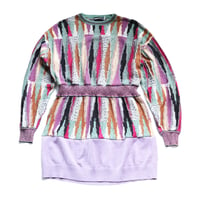 Image 1 of vintage neiman marcus courtneycourtney adult XL extra large longsleeve pullover mini sweater dress
