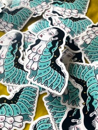Image 4 of Madame Caterpillar 3" Bugs with Boobs Sticker