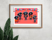Image 1 of A3 Print - Mariachis
