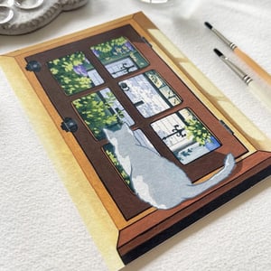 Image of Springtime View, fine art print (Windows to Other Worlds series)