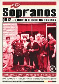 Soprano's Pub Quiz - 24th April