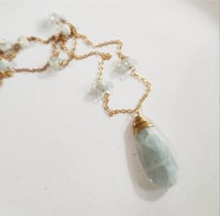 Image 2 of Wire Wrapped Aquamarine Set