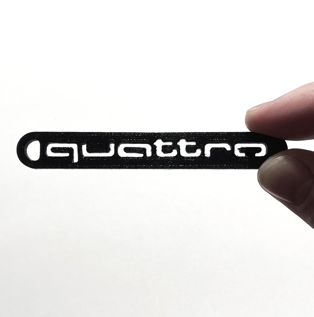 Audi Quattro Keychain