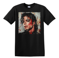 Image 1 of MICHAEL JACKSON CUSTOM ART GRAPHIC T-SHIRT