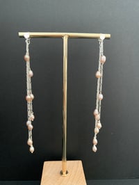 Image 2 of Daisy in Sterling Silver with Pink Pearls – One Of A Kind