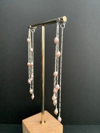 Image 3 of Daisy in Sterling Silver with Pink Pearls – One Of A Kind
