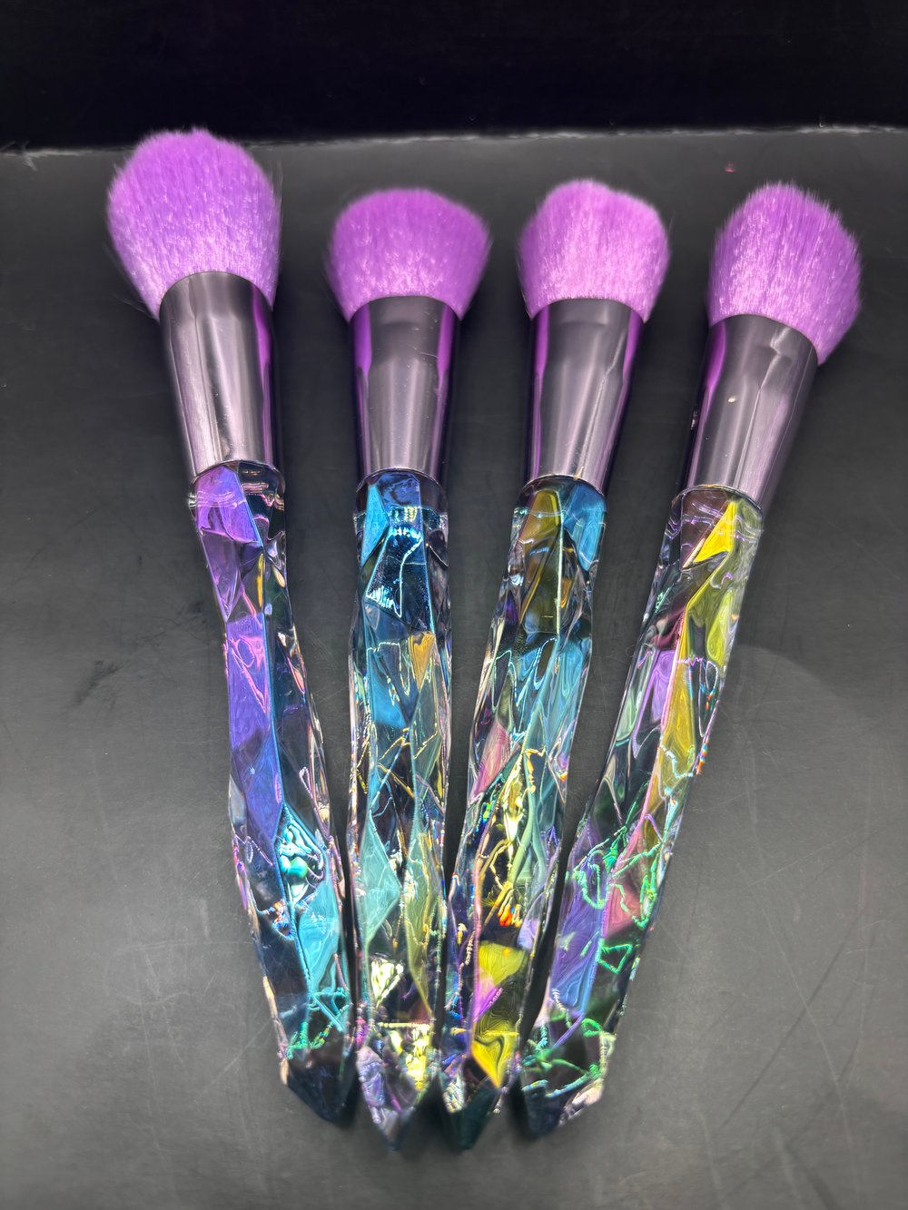 Crystal makeup brush set of 10