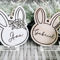 Image 3 of Engraved Easter Basket Tag