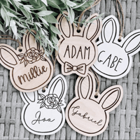 Image 1 of Engraved Easter Basket Tag