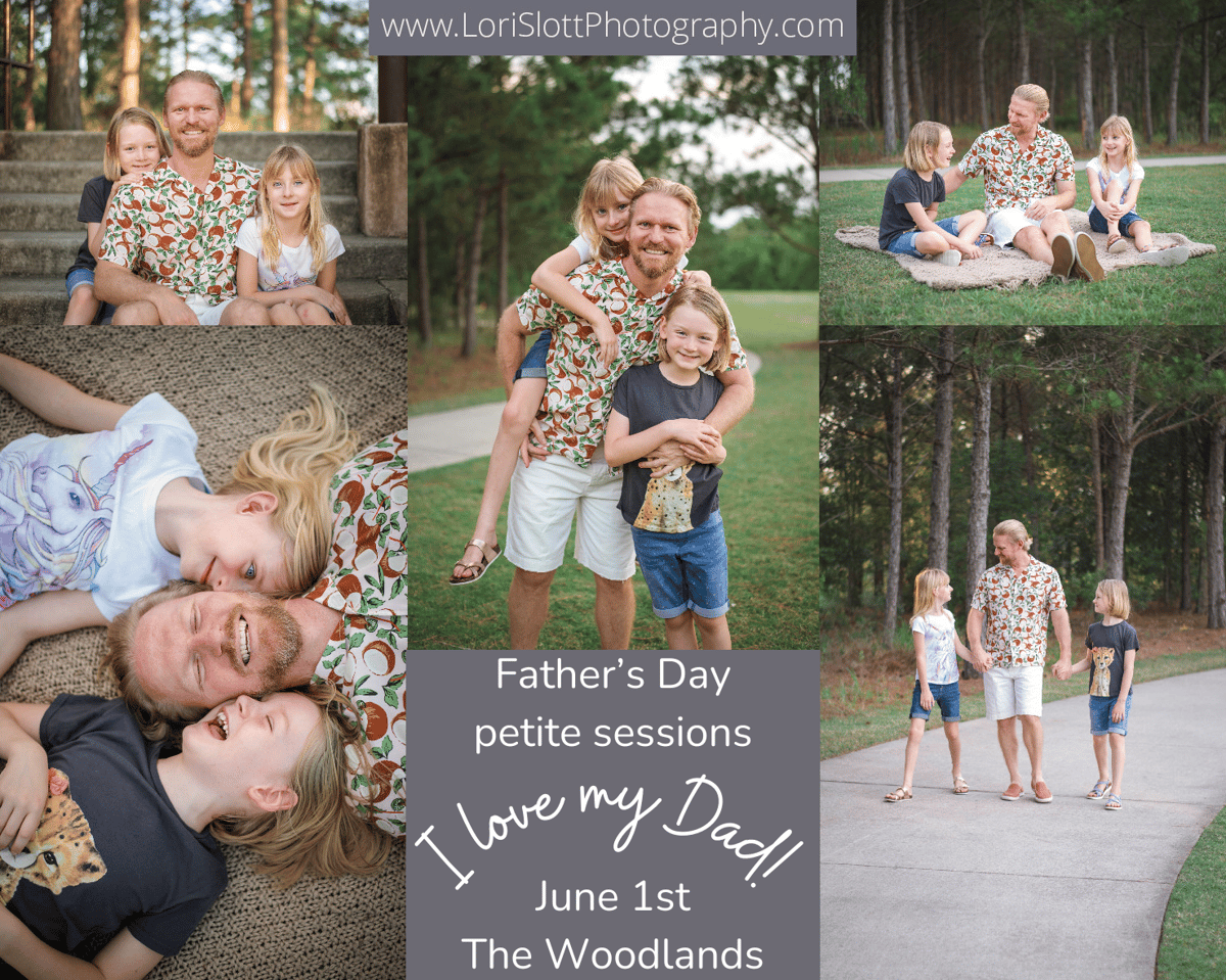 Father's Day mini sessions, June 1st