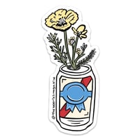 Image 1 of PBR Flower Can sticker 