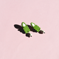 Image 2 of Pyramid Drop Earrings