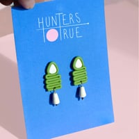 Image 1 of Pyramid Drop Earrings
