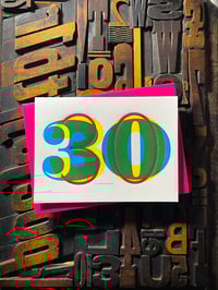 Image 2 of 30th birthday | letterpress card