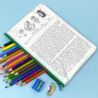 Image 1 of Beetle Metamorphosis Book Page Pencil Case