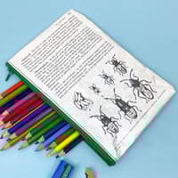 Image 2 of Beetle Metamorphosis Book Page Pencil Case