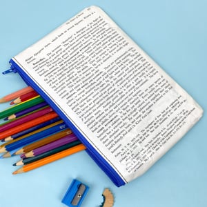 Image of Butterfly Book Page Pencil Case