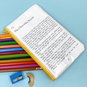 Image of Charlie and the Chocolate Factory, Roald Dahl Book Page Pencil case