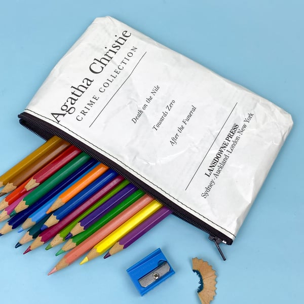 Image of Agatha Christie Book Page Pencil Case 