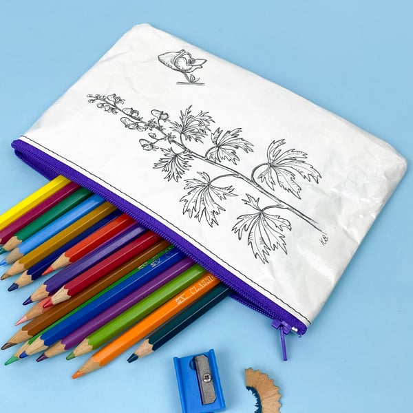 Image of Wolfsbane Book Page Pencil Case