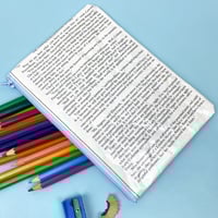 Image 2 of Elizabeth and Mr Darcy Pride and Prejudice Book Page Pencil Case, Jane Austen