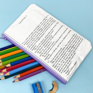 Image of Pride and Prejudice Book Page Pencil Case.