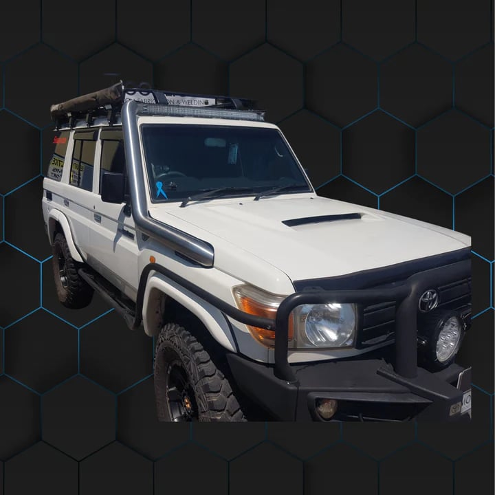 Image of Toyota Landcruiser VDJ70 Series 4" Cut In Stainless Steel Snorkel- Factory Replacement