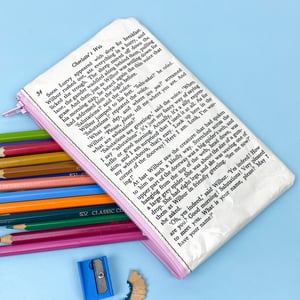Image of Charlotte’s Web Book Page Pencil Case