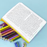 Image 2 of White Rabbit, Alice in Wonderland Book Page Pencil Case