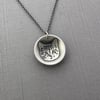 Sterling Silver Tabby Cat Necklace