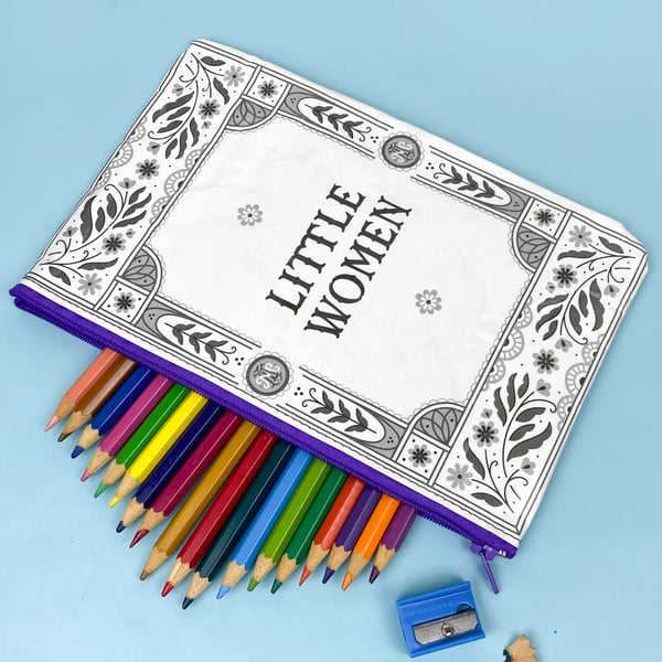 Image of Little Women Book Page Pencil Case