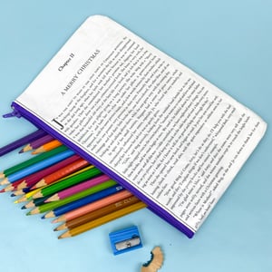 Image of Little Women Book Page Pencil Case